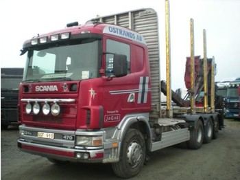 Scania 124 8X4 - Gozdarska prikolica
