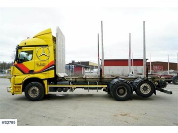Gozdarska prikolica, Tovornjak MERCEDES-BENZ 963 Timber Truck with LEFAB V4100 5 axle Timber Tr: slika 1