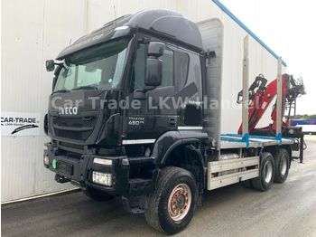 Prevoz lesa Iveco Trakker 450 6x6 Penz-Kran