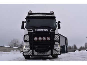 Gozdarska prikolica, Tovornjak z dvigalom Scania R520: slika 1