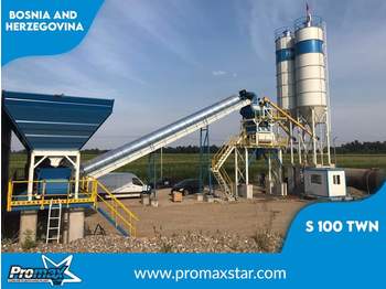 PROMAX Stationary Concrete Batching Plant S100-TWN (100m3/h) - Betonarna