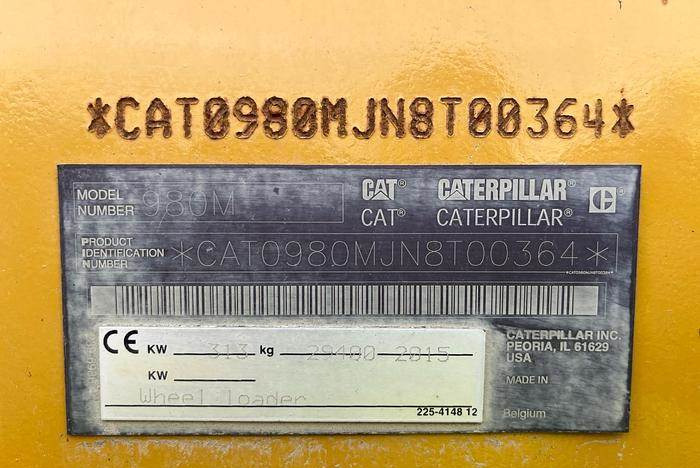 Kolesni nakladalec CAT 980M: slika 13