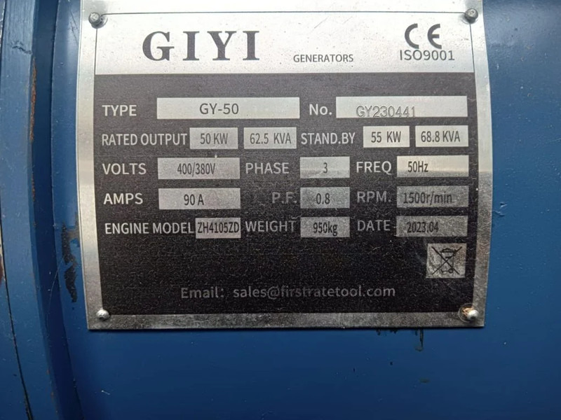 Nov Generator Diversen Giyi GY50 , 62.5 Kva , New Diesel Generator . 3 Phase: slika 12