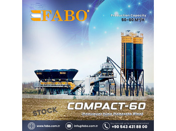 Nov Betonarna FABO COMPACT-60 CONCRETE PLANT | CONVEYOR TYPE: slika 1