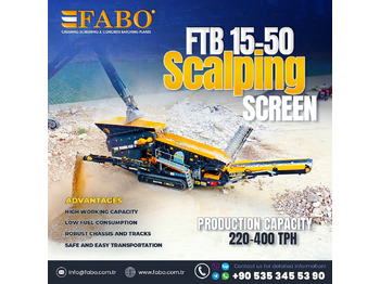 Nov Mobilni drobilec FABO FTB 15-50 Mobile Scalping Screen | Ready in Stock: slika 1