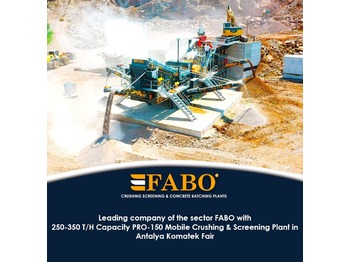 Nov Rudarski stroji FABO MOBILE CRUSHING PLANT: slika 1