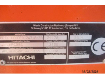 Kolesni nakladalec Hitachi ZW310-5B: slika 5