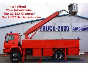 Dvižna ploščad montirana na tovornjak MAN 18.280 4x4 25m Höhe Montage-Dach-Solar Reinigung: slika 1