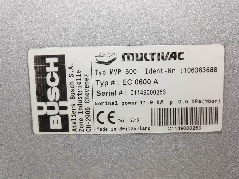 Zračni kompresor Multivac MVP600-EC0600A/106383688-Vacuum pump/Vaku: slika 6