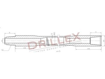 Usmerjevalni vrtalni stroj Vermeer D33x44,D36x50 FS2 4,5m Drill pipes, żerdzie: slika 1