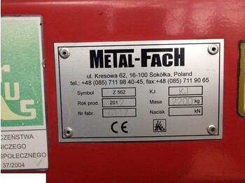  Prasa Sipma Metal Fach 2012 rok Z562 - Balirka za okrogle bale