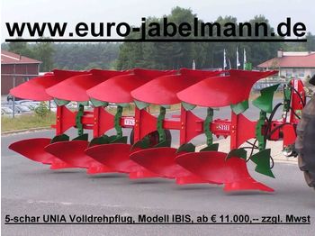 Nov Plug Unia Volldrehpflüge, Ibis, NEU, 3 - 9 Schare, Dreipun: slika 1