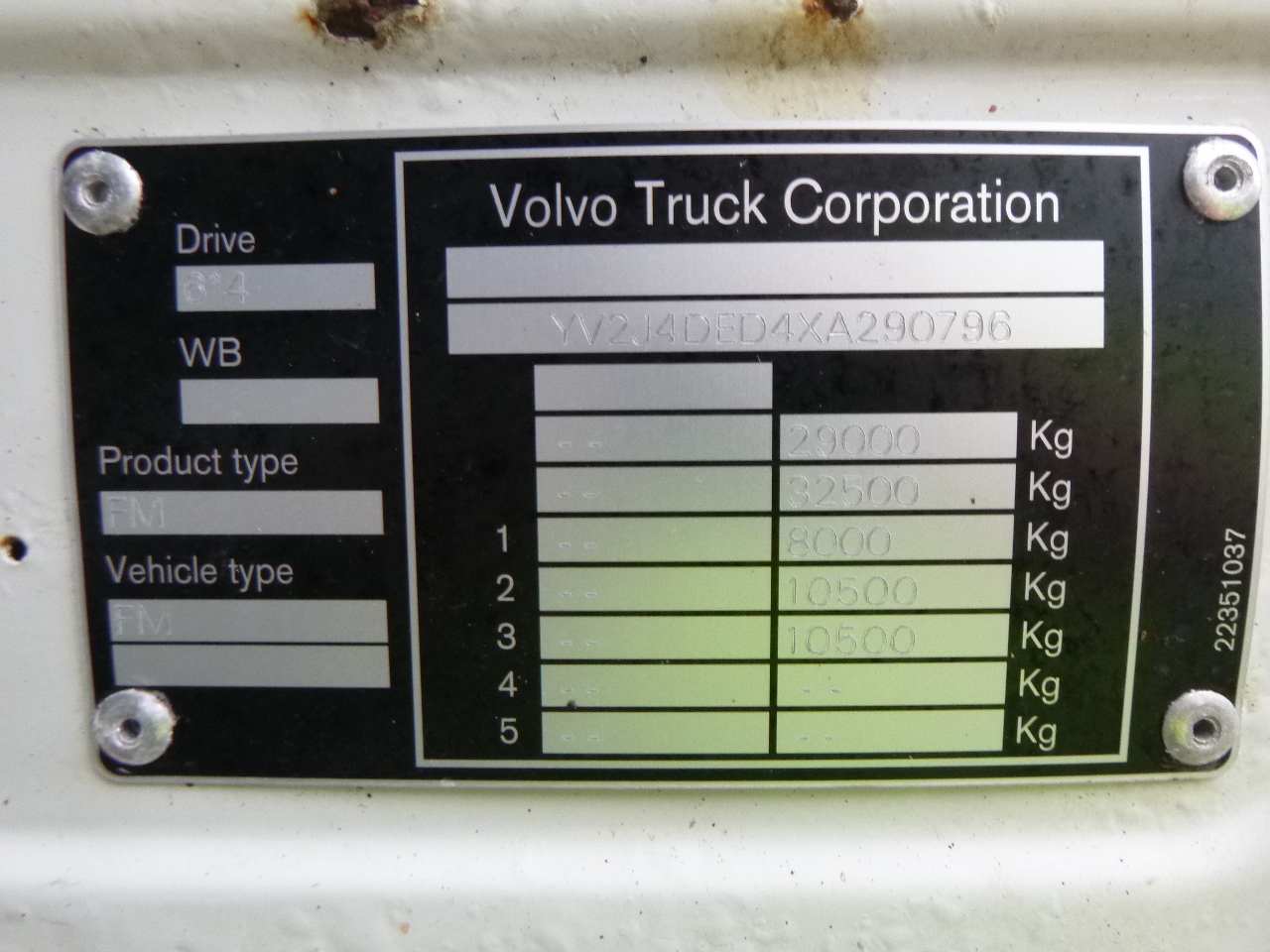 Vakuumski tovornjak Volvo FM7 290 6X4 RHD vacuum tank 13.7 m3: slika 39