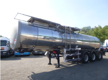 Polprikolica cisterna za transport hrane Clayton Food tank inox 23.5 m3 / 1 comp + pump: slika 1
