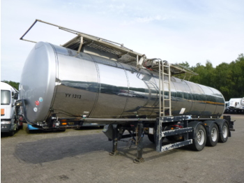 Polprikolica cisterna za transport hrane Clayton Food tank inox 23.5 m3 / 1 comp + pump: slika 1