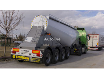 Nov Polprikolica cisterna za transport cementa EMIRSAN 2022 4 Axle Cement Tanker Trailer: slika 1