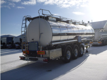 Polprikolica cisterna za transport kemikalij Feldbinder Chemical tank inox L4BH 30 m3 / 1 comp + pump: slika 4