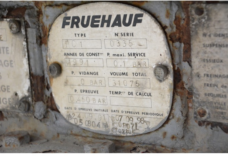 Polprikolica cisterna Fruehauf Bitumen tank trailer: slika 7