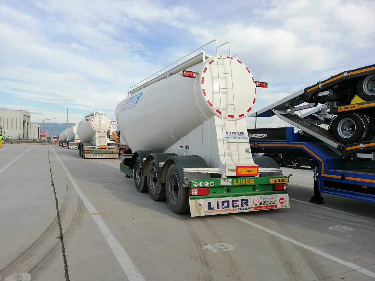 Nov Polprikolica cisterna za transport cementa LIDER 2023 MODEL NEW CEMENT TANKER: slika 19
