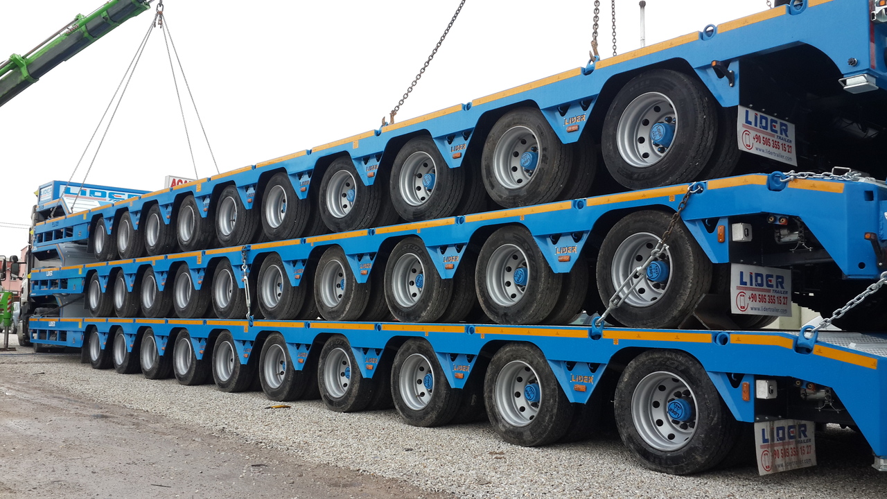 Nov Nizko noseča polprikolica LIDER 2023 YEAR NEW MODELS containeer flatbes semi TRAILER FOR SALE: slika 17