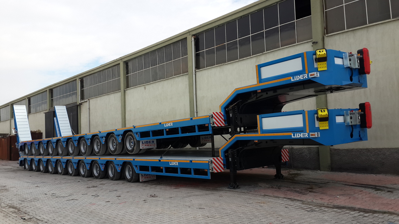 Nov Nizko noseča polprikolica LIDER 2023 YEAR NEW MODELS containeer flatbes semi TRAILER FOR SALE: slika 16
