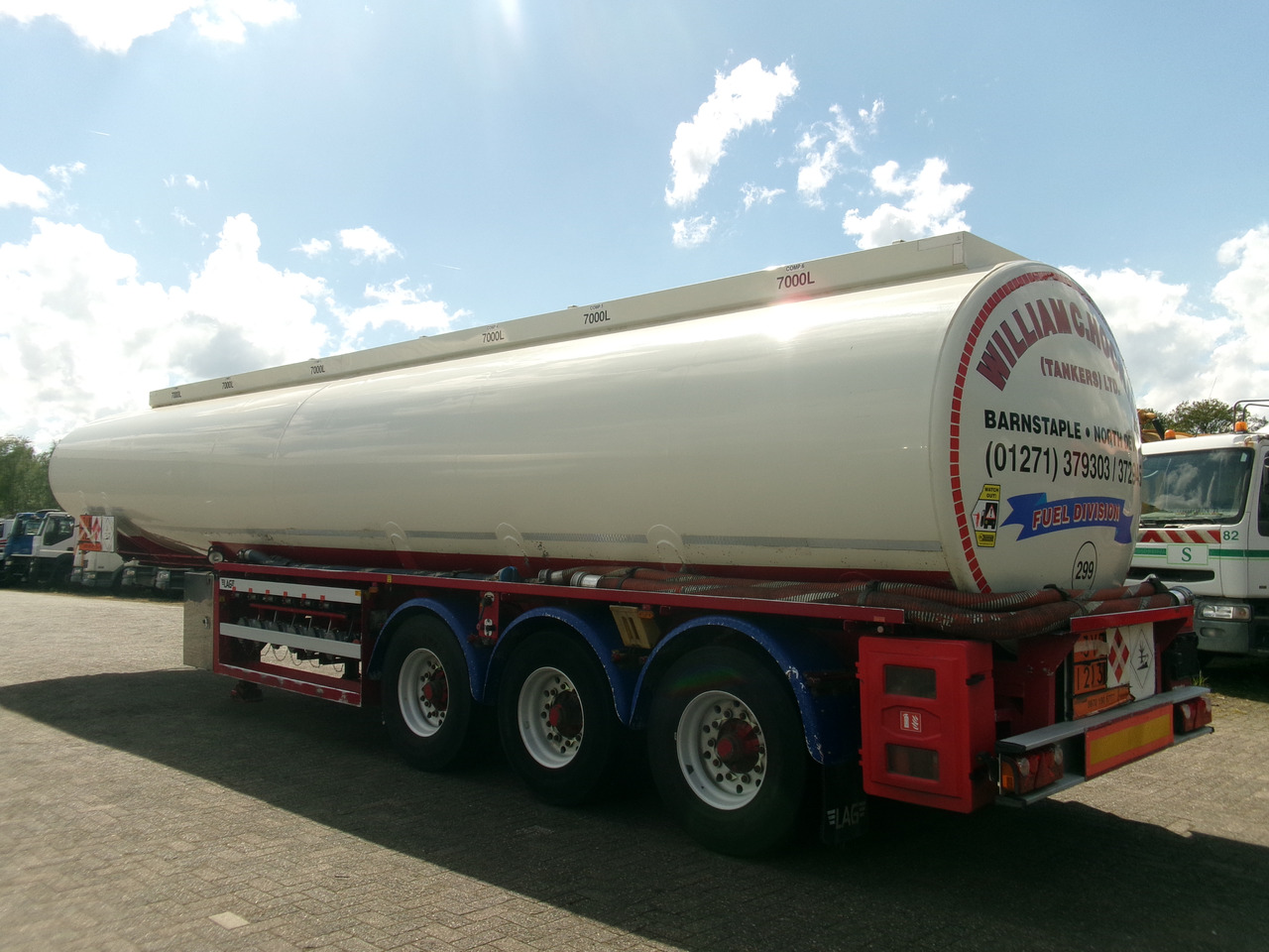 Polprikolica cisterna za transport goriva L.A.G. Fuel tank alu 44.4 m3 / 6 comp + pump: slika 4