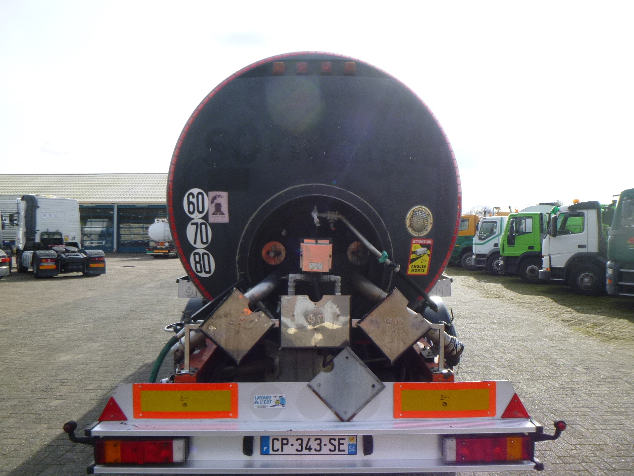 Polprikolica cisterna za transport bitumena Magyar Bitumen tank inox 31 m3 / 1 comp ADR 10-04-2023: slika 6
