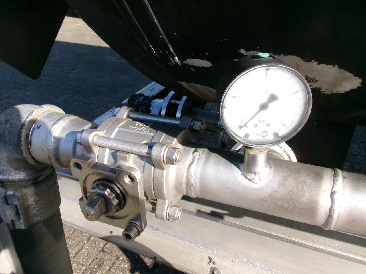 Polprikolica cisterna za transport bitumena Magyar Bitumen tank inox 32 m3 / 1 comp + ADR: slika 9
