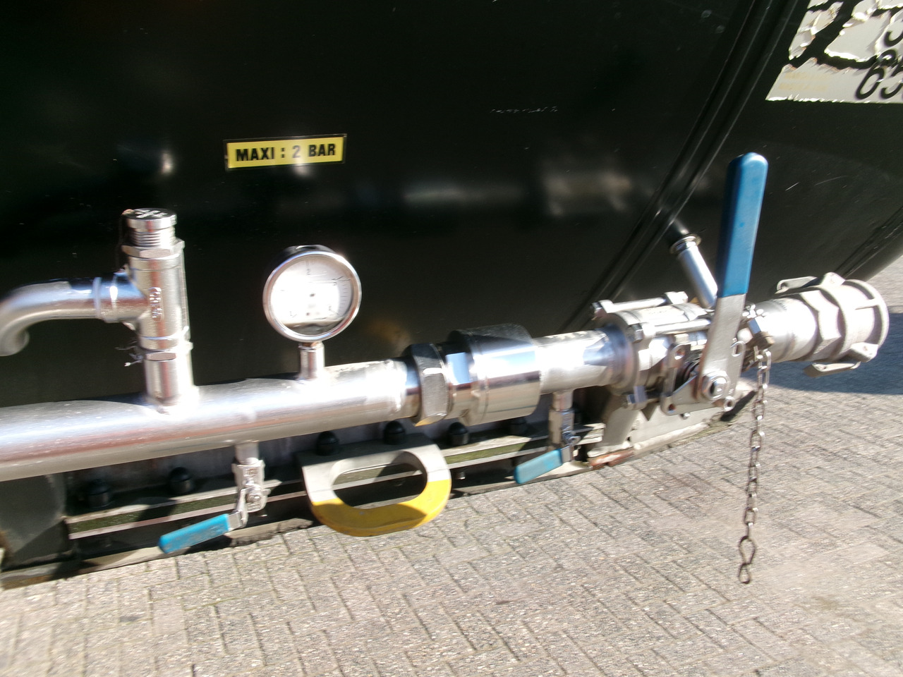 Polprikolica cisterna za transport bitumena Magyar Bitumen tank inox 32 m3 / 1 comp + ADR: slika 10