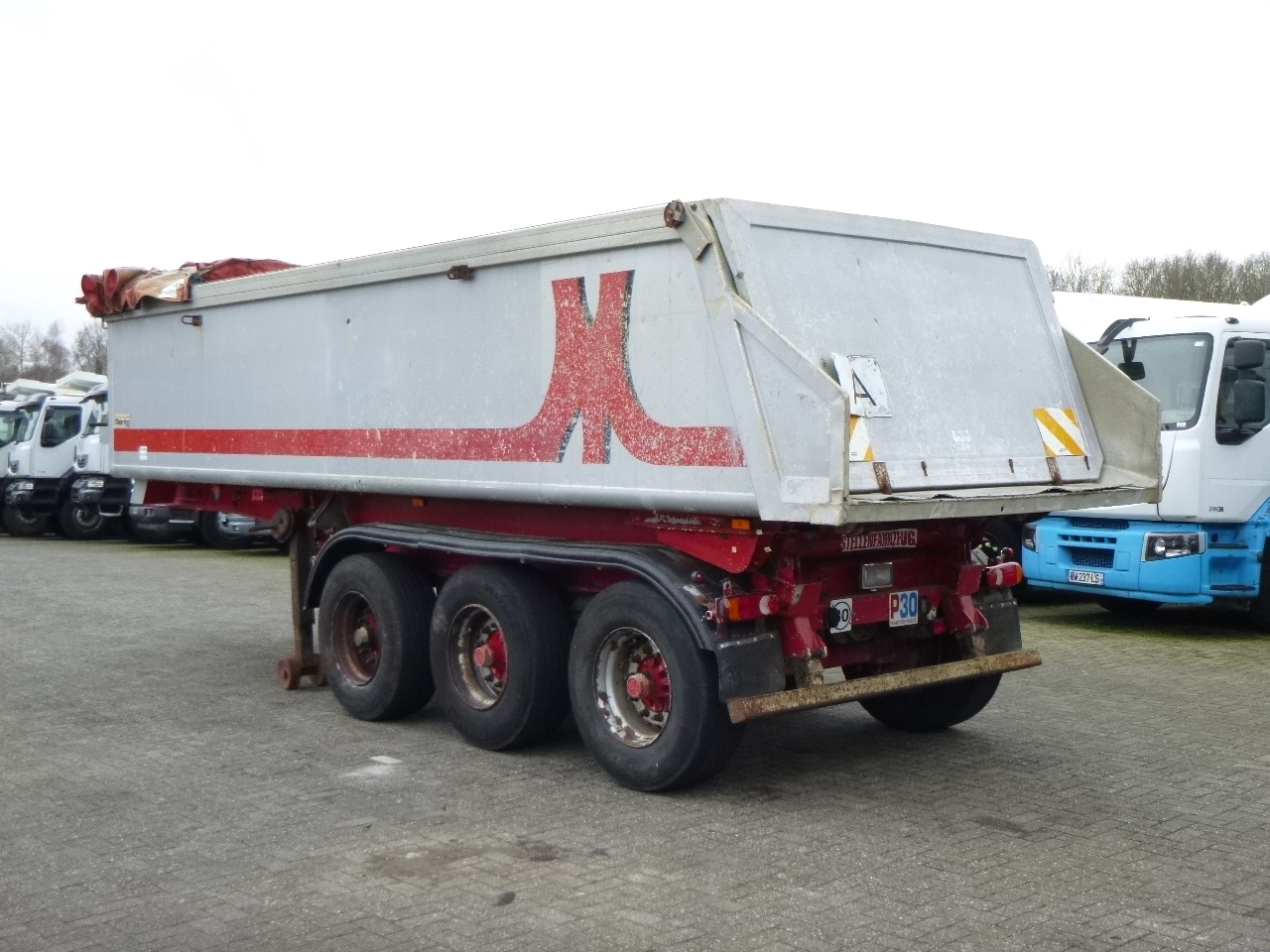 Kiper polprikolica Meierling Tipper trailer alu 21 m3 + tarpaulin: slika 4