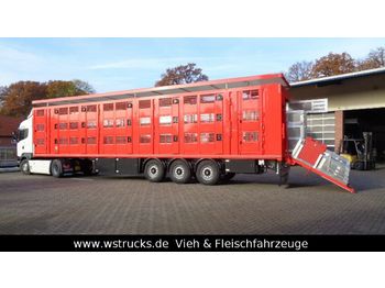 Nov Polprikolica za prevoz živine Menke 3 Stock Hubdach Liftachse "NEU"  Vollalu: slika 1