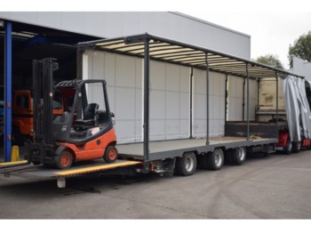 ESVE Forklift transport, 9000 kg lift, 2x Steering axel - Nizko noseča polprikolica