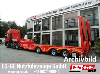 Nizko noseča polprikolica ES-GE 3-Achs-Satteltieflader mit Radmulden