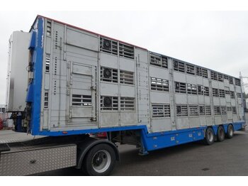  Pezzaioli , 3 Stock , Viehtransporter  , Tränkeranlage, - Polprikolica za prevoz živine