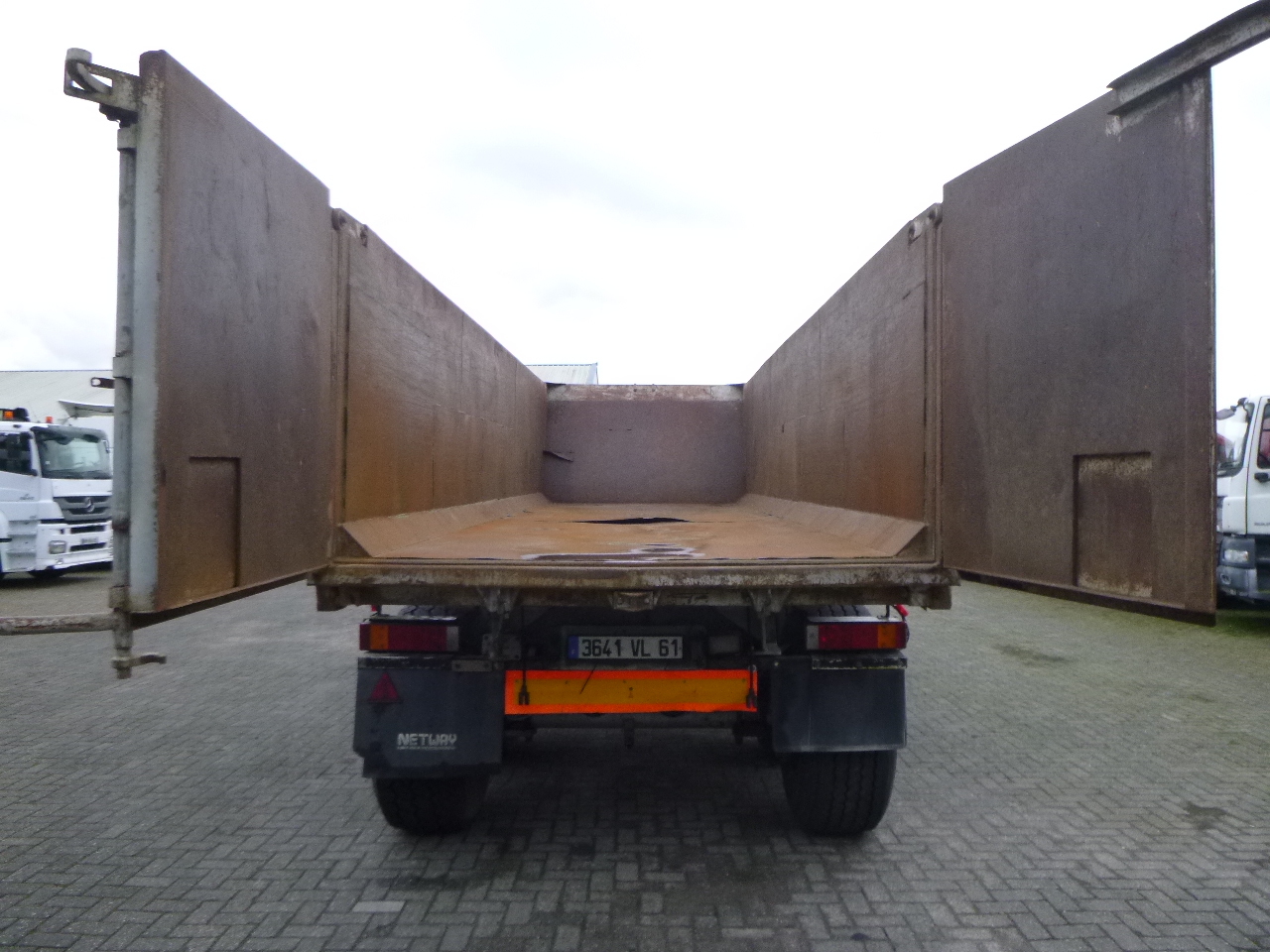 Kiper polprikolica Robuste Kaiser Tipper trailer steel 24 m3 + tarpaulin: slika 7