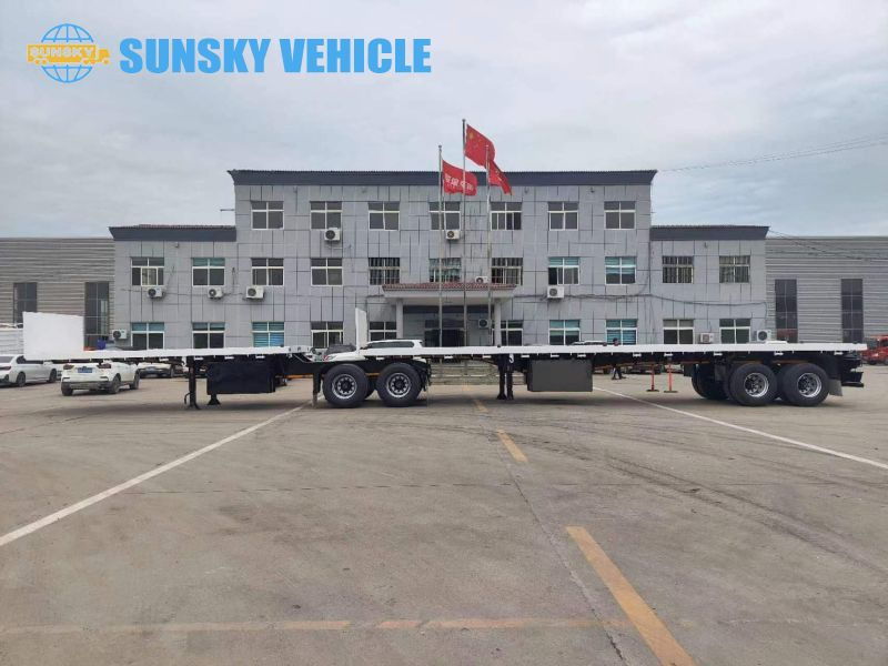 Nov Polprikolica s kesonom za transport kontejnerjev SUNSKY superlink trailer for sale: slika 2