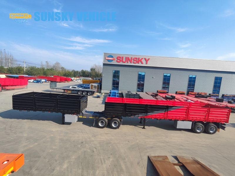 Nov Polprikolica s kesonom za transport kontejnerjev SUNSKY superlink trailer for sale: slika 4