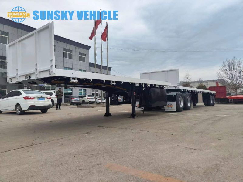 Nov Polprikolica s kesonom za transport kontejnerjev SUNSKY superlink trailer for sale: slika 3