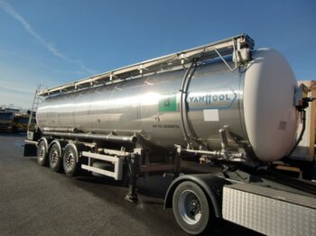 Polprikolica cisterna za transport hrane Van Hool Edelstahl Lebensmittel, Druck, Heizung, Milch Auflieger 32000 Liter, 3Kammern: slika 1
