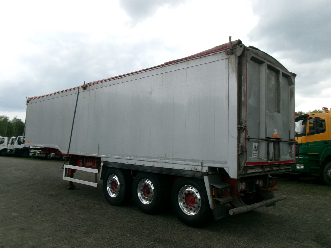 Kiper polprikolica Wilcox Tipper trailer alu 52 m3 + tarpaulin: slika 3