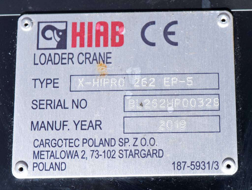 Paletno dvigalo za Tovornjak Hiab X-HIPRO 262 EP-5 CD: slika 7