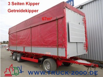 Kempf 3-Seiten Getreidekipper 67m³   9.80m Aufbaulänge - Kiper prikolica