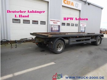  Hilse 2 Achs Abroll + Absetzcontainer BPW 1.Hand - Kontejnerska prikolica/ Prikolica z zamenljivim tovoriščem