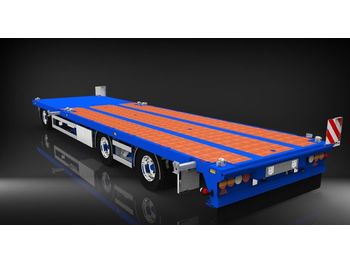 HRD 3 axle Achs light trailer drawbar ext tele  - Nizko noseča prikolica