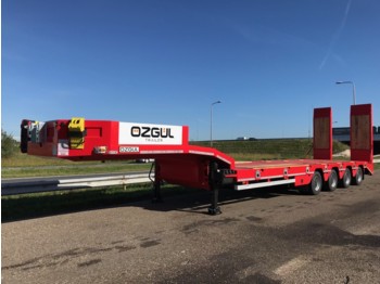 OZGUL LW4 70T 4 axle lowbed semi trailer, hydraulic ramps (300) - Nizko noseča prikolica