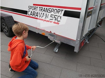 Nov Prikolica za prevoz motorjev Reise und Sport Transport Koffer mit Wohnabteil Ausstellungsanhänger direkt: slika 4