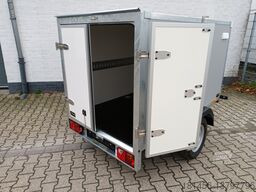 Nov Prikolica zabojnik kompakter Koffer grauweiß Gesamthöhe 185cm 750kg mit Stützrad Stützen Zurrsystem 100km/H: slika 19