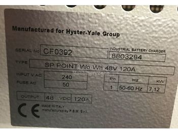  Hyster Charger 48V single phase 120A - Električni sistem