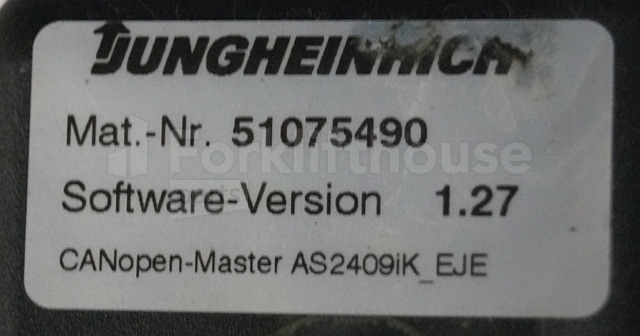 ECU za Oprema za rokovanje z materiali Jungheinrich 51037564 Drive/Lift controller AS2409 iK Index B 51075490 Sw. 1,27 sn. S12X00089335 for EJE220 year 2016: slika 3
