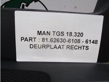 Kabina in notranjost za Tovornjak MAN 81.62630-6108 DEUR PLAAT TGS: slika 2